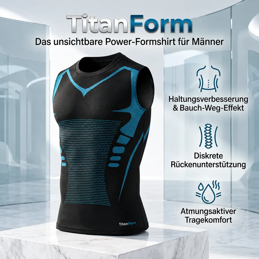 TitanForm Formshirt Herren in Schwarz